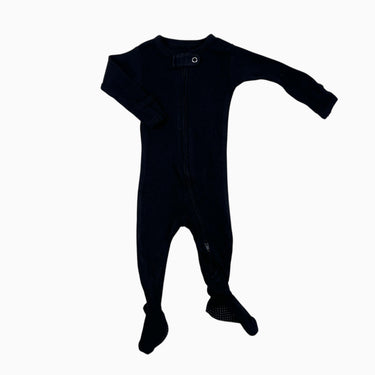 Pyjama noir en coton bio 0-3M