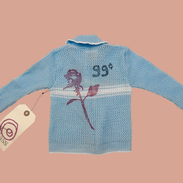 Veste tricot bleu 99 cent 0-6M