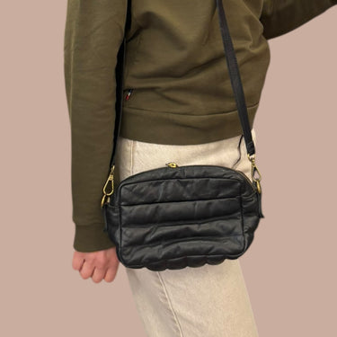 Sac à main noir 'puff edition' pour femmes