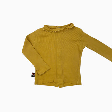Chandail ocre côtelé 9M