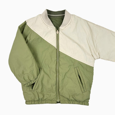 Veste euclayptus et vanille réversible 2-3Y
