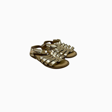 Sandales dorées à velcro 11US
