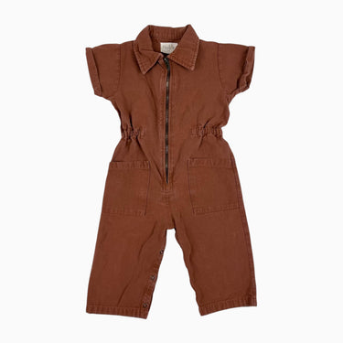 Combi noisette 'boiler suit' en canvas 24M