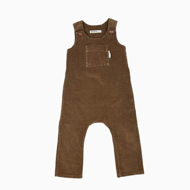 Combi salopette marron en corduroy 1-3Y
