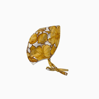 Bonnet fleuri jaune 3-6M