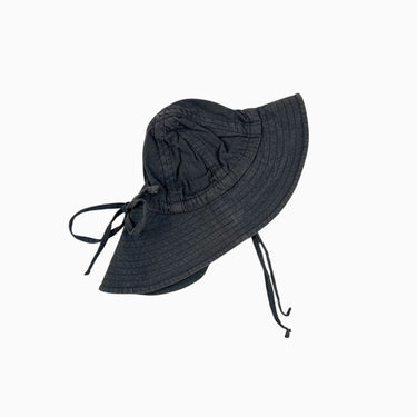 Chapeau soleil anthracite en lin 6-12M