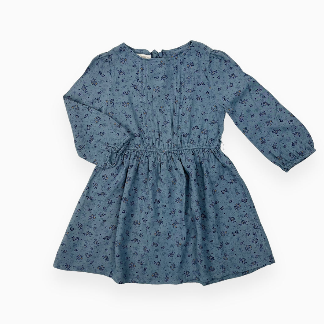 Robe en viscose à motif floral bleu 3Y