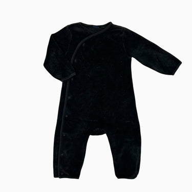 Combi noir velours 12-18M