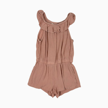 Combi short rose saumon avec volants 2-3Y