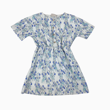 Robe aqua fleurie 4Y