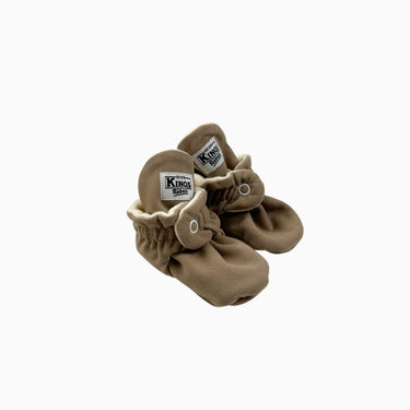 Pantoufles chaussons 'Kamuza' latté en velours 6M