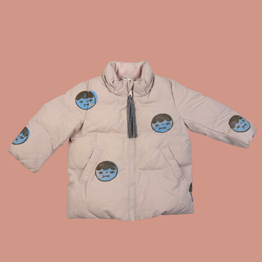 Manteau rose bonhomme bleu 12-18M