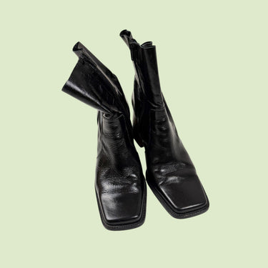Bottines à talons noires vernies pour femmes 38EU