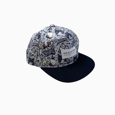 Casquette grise 'chats' 48CM 9-18M