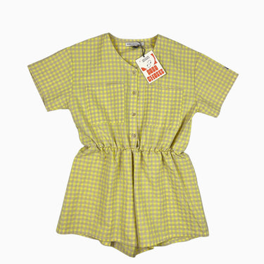 Combi short à vichy jaune 10-11Y