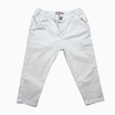 Pantalon blanc en coton élastane 3Y