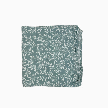 Couverture eucalyptus fleurie en mousseline