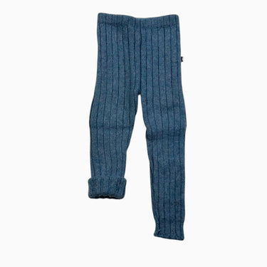 Legging bleu en tricot d'alpaga 6-12M