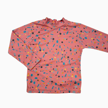 Haut de maillot rose à pois 24M