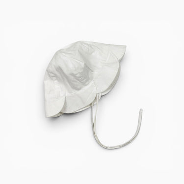 Chapeau soleil festonné blanc 45CM 3-6M