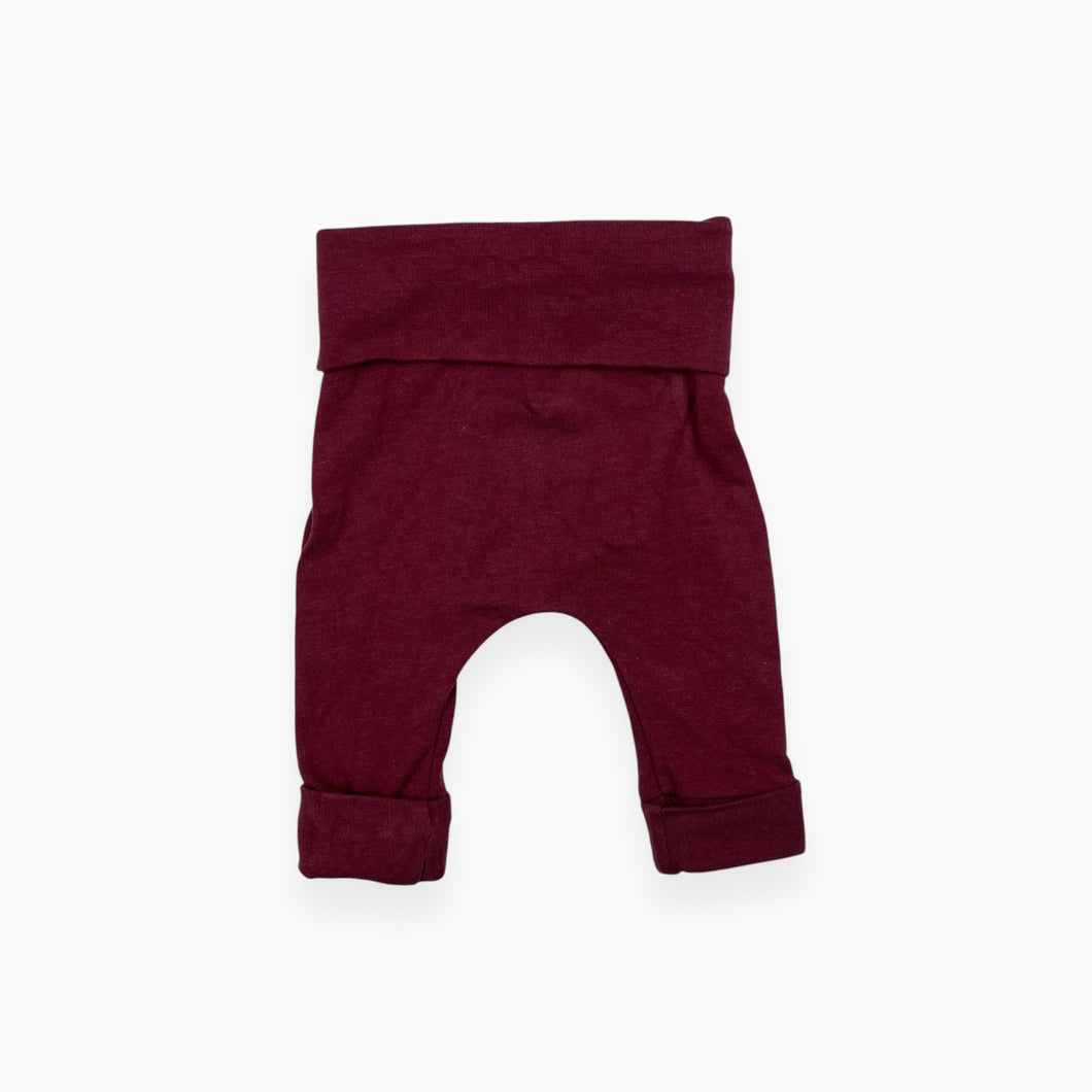 Pantalon bordeau en rayonne de bambou et coton extensible NB-3M