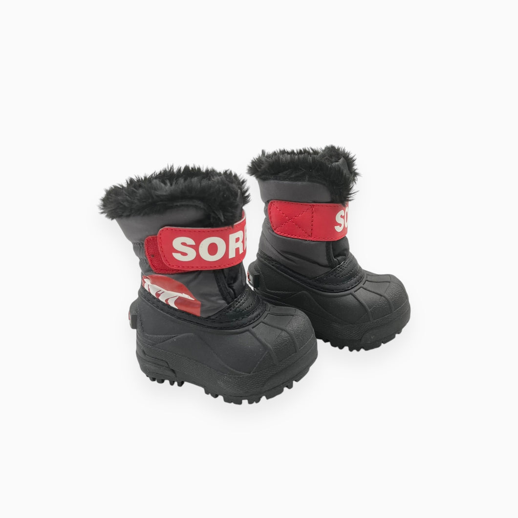 Bottes d'hiver noir et rouge 4US