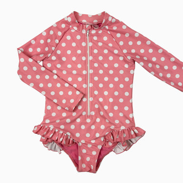 Maillot rose à pois 3-4Y