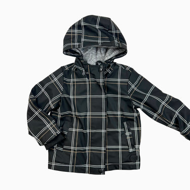 Manteau de pluie et imperméable noir carreauté 2Y