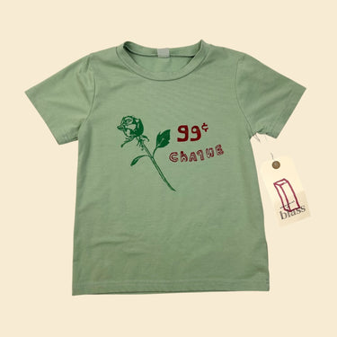T-shirt vert/rouge 99 cents 4-5Y