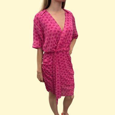 Robe fushia 'coquillages' en poly pour femmes M