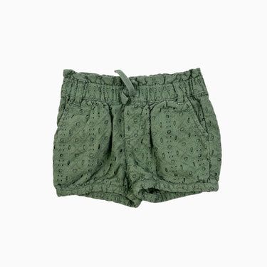Short matcha avec broderie anglaise 2Y