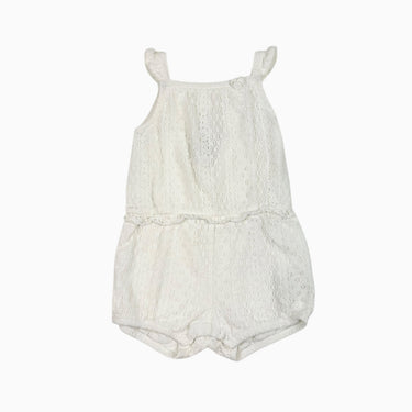 Combi short blanche avec broderie 12-18M