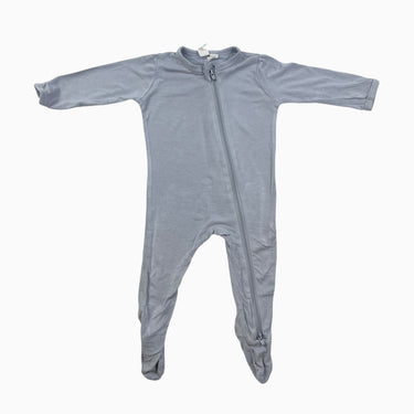 Pyjama gris en bambou et spandex 3-6M