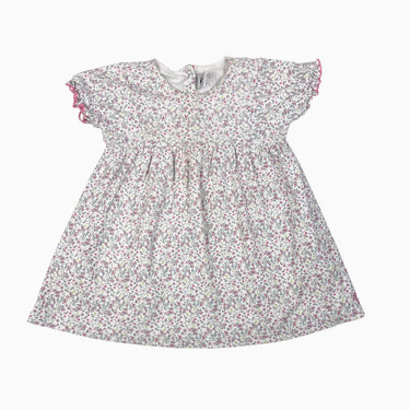 Robe blanche fleurie rose 36M
