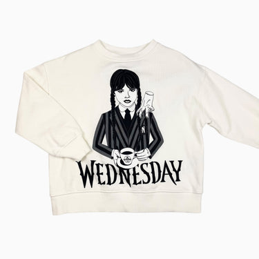 Pull greige 'The Wednesday' 8-9Y