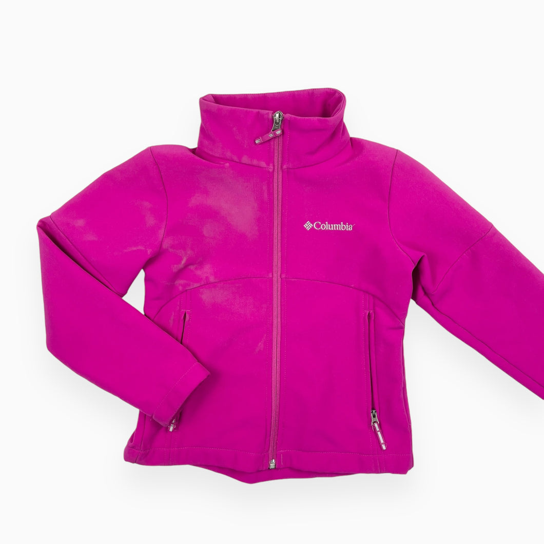 Manteau magenta en poly extensible doublé en polar XS (6Y)