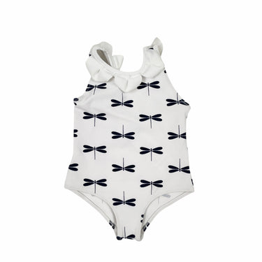 Maillot blanc 'libellules' 6M