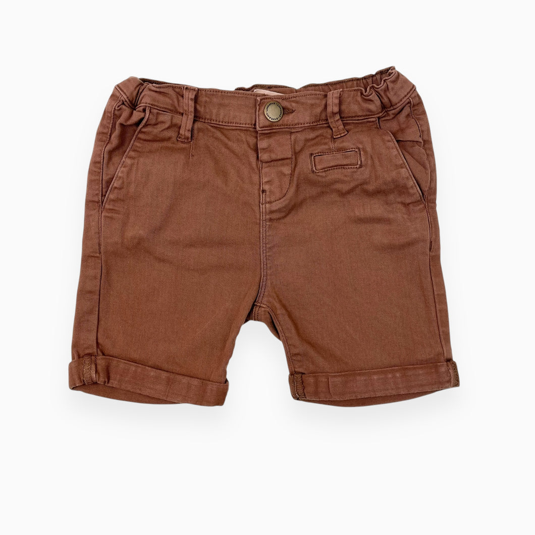 Short noisette en canvas de coton 3Y