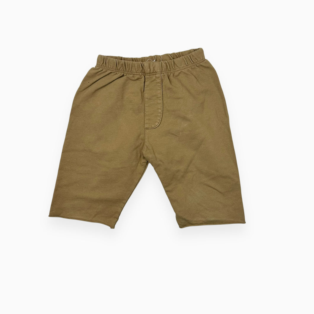 Bermudas ochre en coton french terry bio à taille élastique 5Y