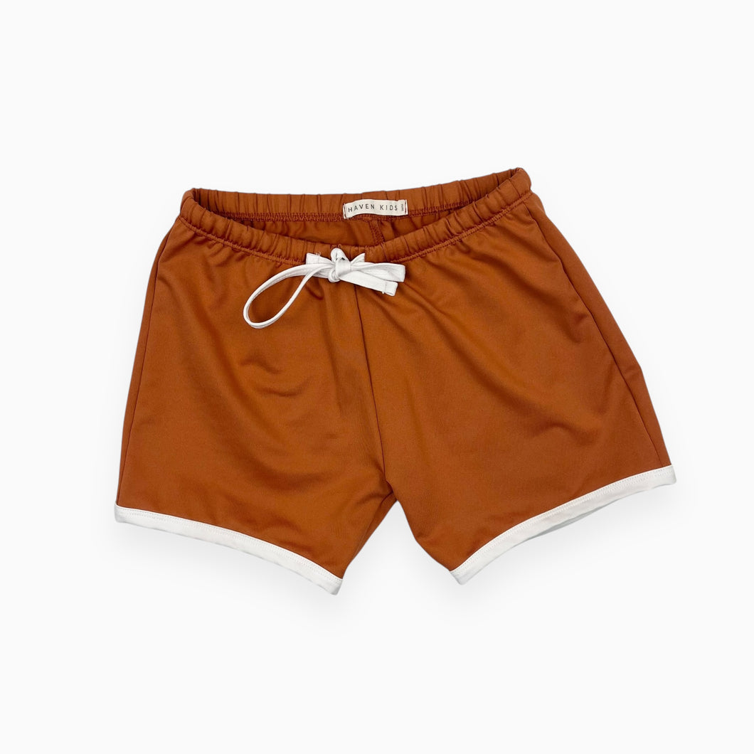 Short maillot rouille 10-11Y