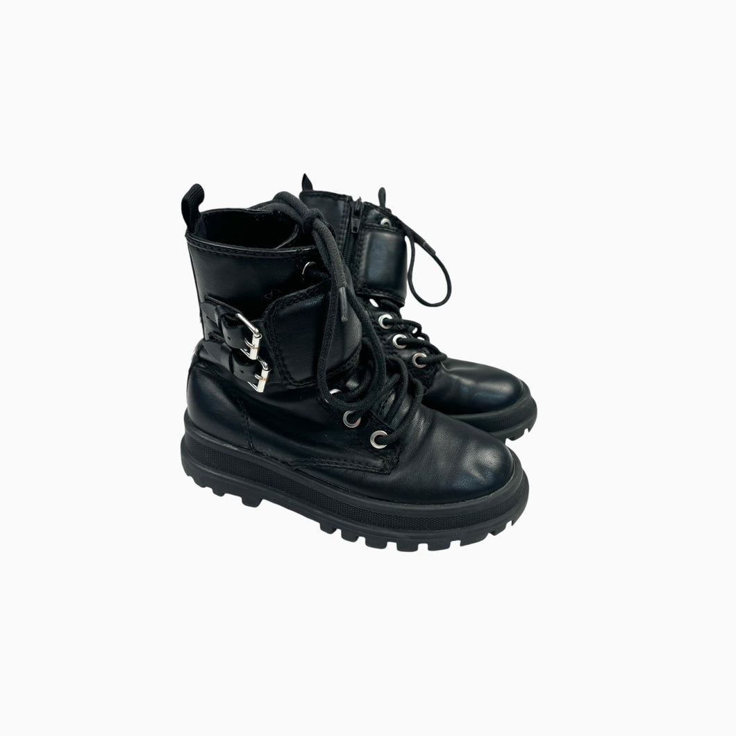 Bottes noires avec lacets et buckles avec fermetures latérales 28 EUR