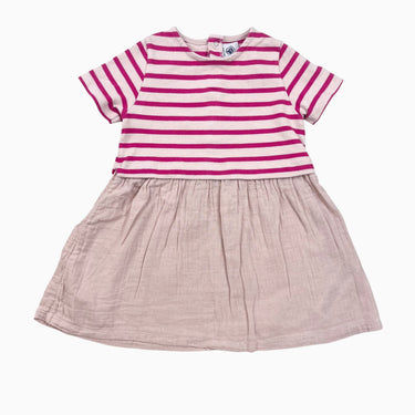 Robe rose à rayures 36M