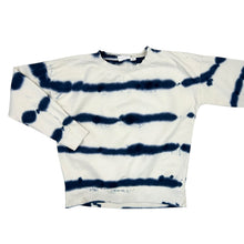 Charger l&#39;image dans la galerie, Pull en coton french terry à imprimé tie-dye bleu marine 7-8Y
