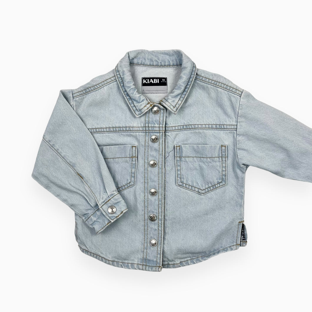 Veste en denim pâle et boutons pressions 3Y