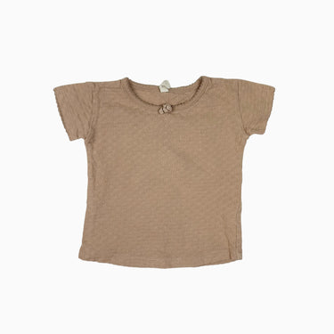 Haut saumon pointelle 6-12M