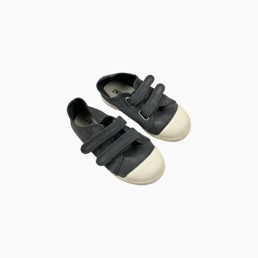 Souliers anthracite à velcro en suède 26EU