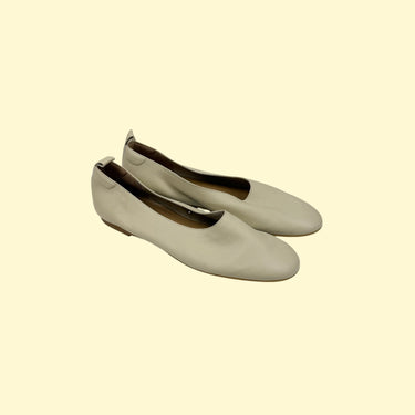 Ballerines vanille en cuir pour femmes 9.5US fit étroit