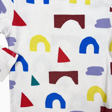 Chandail blanc à formes géométriques 24-36M