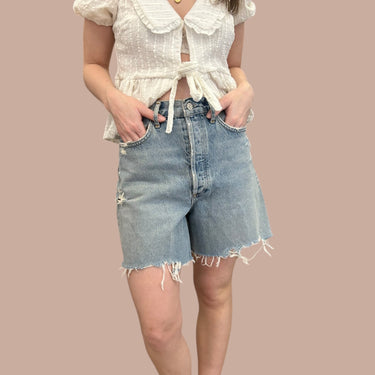 Short 'Stella' en denim de coton bio pour femmes 26US