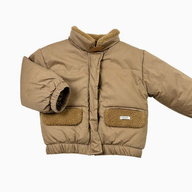 Manteau latté doublé en polar 2-3Y fit 2Y